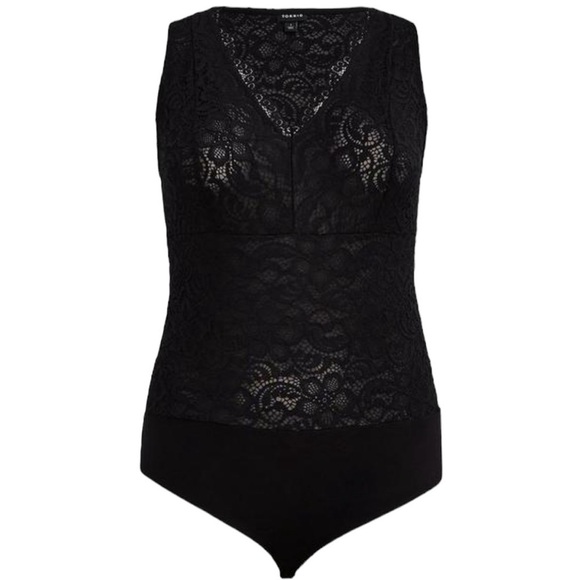 Torrid Black Lace Bodysuit 5x - Picture 4 of 15